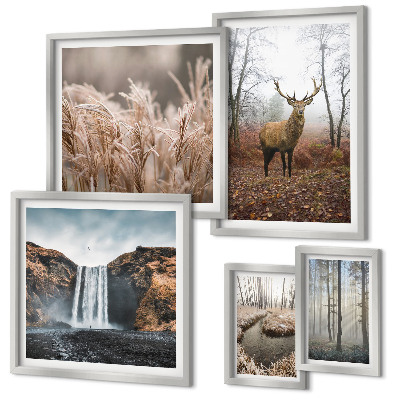 Bildergalerie-set für die wand Wildtierlandschaften