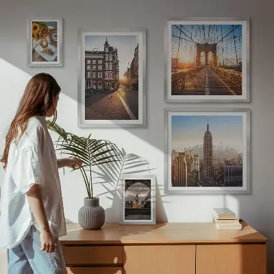 Bildergalerie-Set für die Wand mit Motiv Charmante Stadtarchitektur
