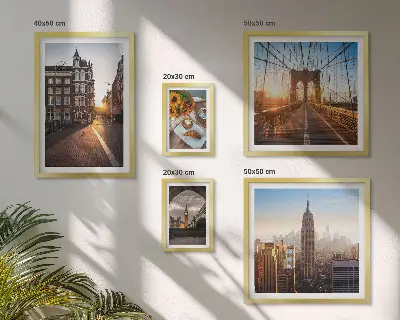 Bildergalerie-Set für die Wand mit Motiv Charmante Stadtarchitektur