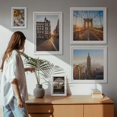 Bildergalerie-Set für die Wand mit Motiv Charmante Stadtarchitektur