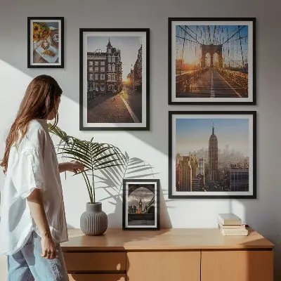 Bildergalerie-Set für die Wand mit Motiv Charmante Stadtarchitektur