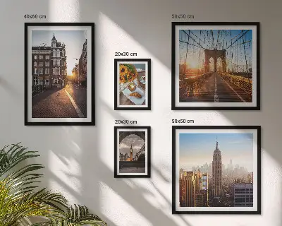 Bildergalerie-Set für die Wand mit Motiv Charmante Stadtarchitektur