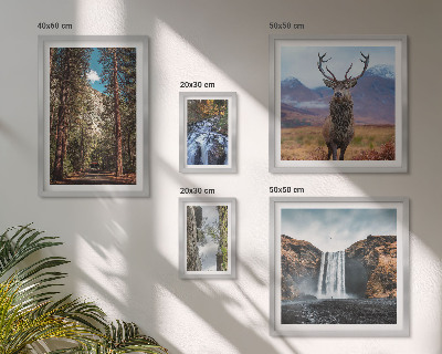 Modernes wandbilder-set Landschaften, Wasserfälle, Natur