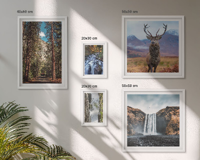 Modernes wandbilder-set Landschaften, Wasserfälle, Natur