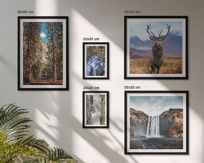 Modernes wandbilder-set Landschaften, Wasserfälle, Natur