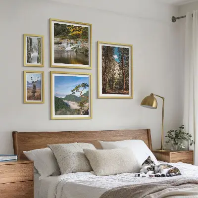 Bilderset fürs Sofa mit Berglandschaften und unberührter Natur