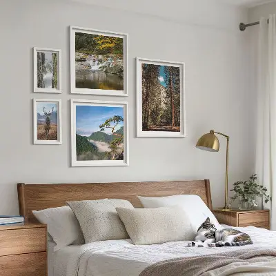 Bilderset fürs Sofa mit Berglandschaften und unberührter Natur