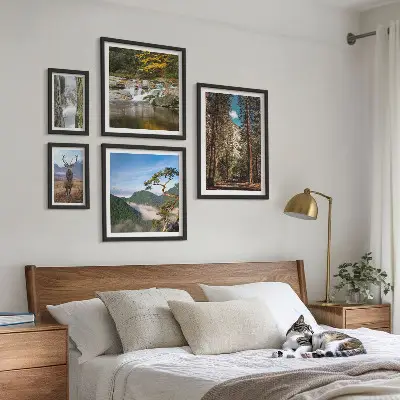 Bilderset fürs Sofa mit Berglandschaften und unberührter Natur