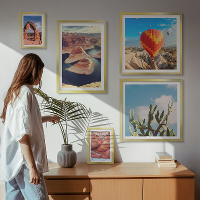 Modernes wandbilder-set Berglandschaften und Gewässer