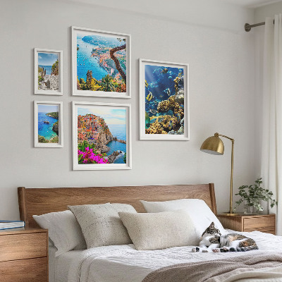 Bilderset fürs sofa Küstenlandschaften, Fische, Strände