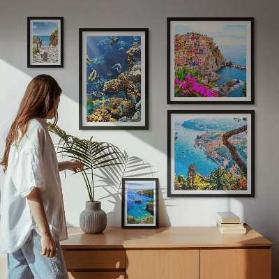 Bilderset fürs sofa Küstenlandschaften, Fische, Strände