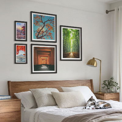 Bildergalerie-set für die wand Japanische Bambuslandschaften