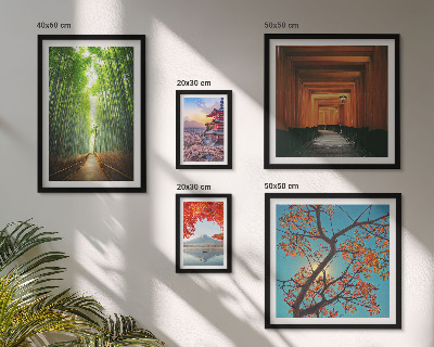 Bildergalerie-set für die wand Japanische Bambuslandschaften