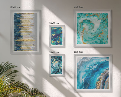 Bildergalerie-set für die wand Abstrakte blaue Kompositionen