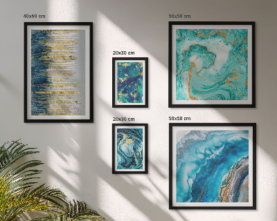 Bildergalerie-set für die wand Abstrakte blaue Kompositionen