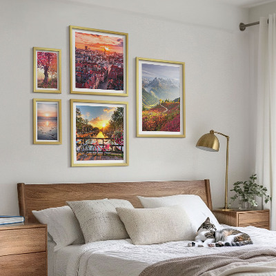 Bildergalerie-set für die wand Berglandschaft mit Blick auf die städtische Natur