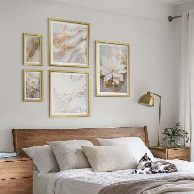 Modernes wandbilder-set Elegante Blumenarrangements