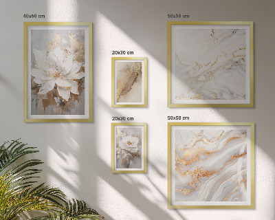 Modernes wandbilder-set Elegante Blumenarrangements