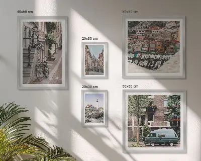 Bildergalerie-Set für die Wand Motiv Charmante Fahrradstraßen
