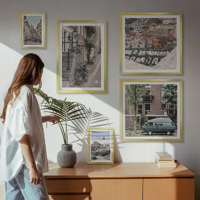 Bildergalerie-Set für die Wand Motiv Charmante Fahrradstraßen