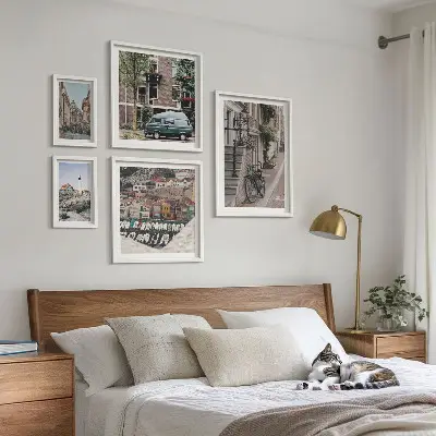 Bildergalerie-Set für die Wand Motiv Charmante Fahrradstraßen