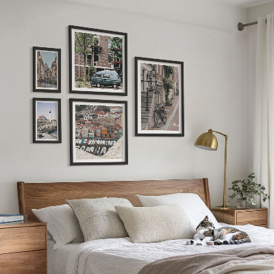 Bildergalerie-set für die wand Charmante Fahrradstraßen