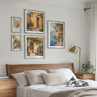 Modernes wandbilder-set Atmosphärische Fruchtansichten