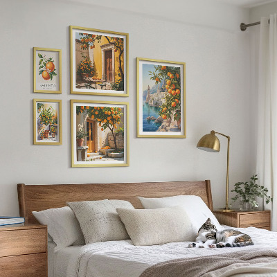 Modernes wandbilder-set Atmosphärische Fruchtansichten