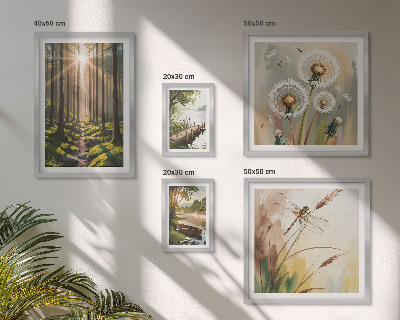 Bildergalerie-set für die wand Waldlandschaften, Natur, Ruhe