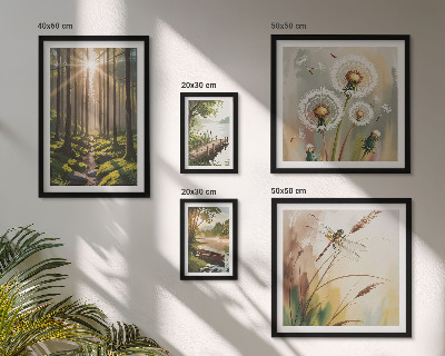 Bildergalerie-set für die wand Waldlandschaften, Natur, Ruhe