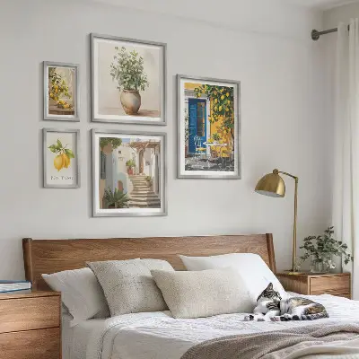 Bilderset fürs Sofa mit Zitrus-Motiven