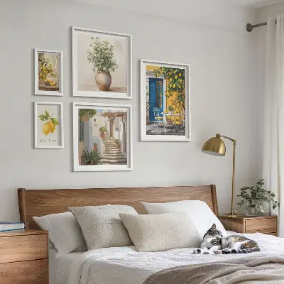 Bilderset fürs Sofa mit Zitrus-Motiven