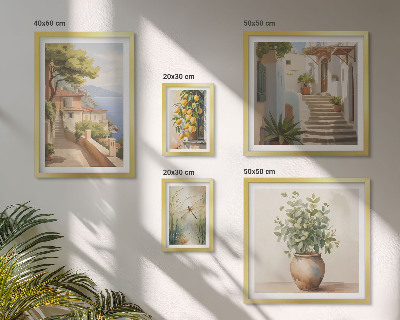 Bildergalerie-set für die wand Stilvolle Ansichten von Küstenstädten
