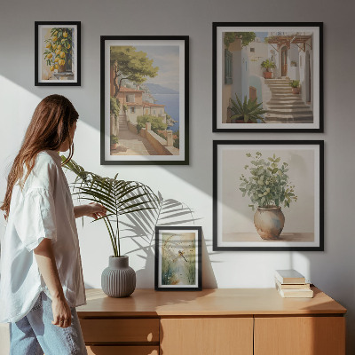 Bildergalerie-set für die wand Stilvolle Ansichten von Küstenstädten