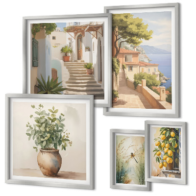Bildergalerie-set für die wand Stilvolle Ansichten von Küstenstädten
