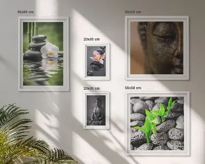 Bildergalerie-Set für die Wand mit entspannender Zen-Atmosphäre