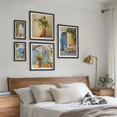 Bilderset Zitronensonne Inspirationen für das Sofa