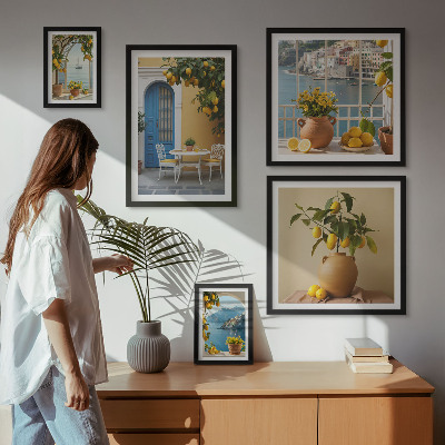 Bilderset fürs sofa Zitronensonne Inspirationen