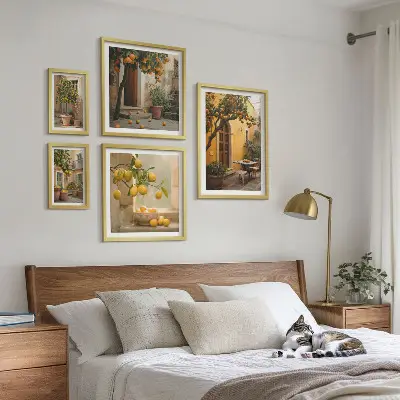 Wandbilder-Set Zitrusfrüchte im Garten Bildergalerie für die Wand