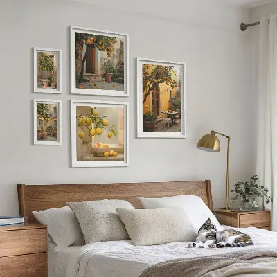 Wandbilder-Set Zitrusfrüchte im Garten Bildergalerie für die Wand