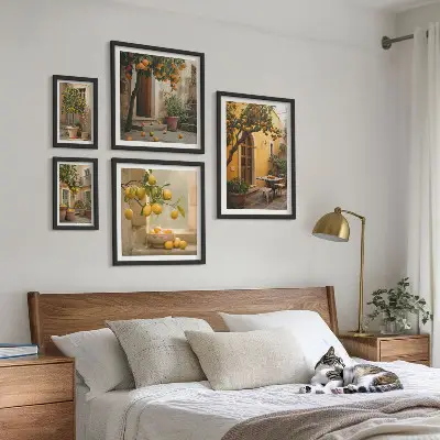 Wandbilder-Set Zitrusfrüchte im Garten Bildergalerie für die Wand