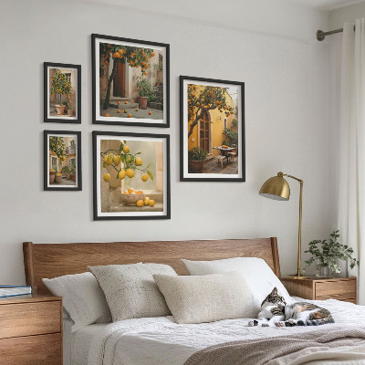 Bildergalerie-set für die wand Zitrusfrüchte im Garten
