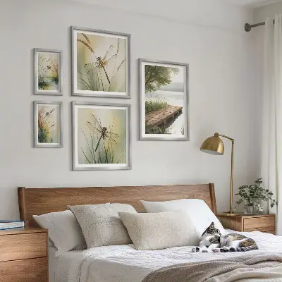 Bilderset Friedliche Libellenlandschaften fürs Sofa