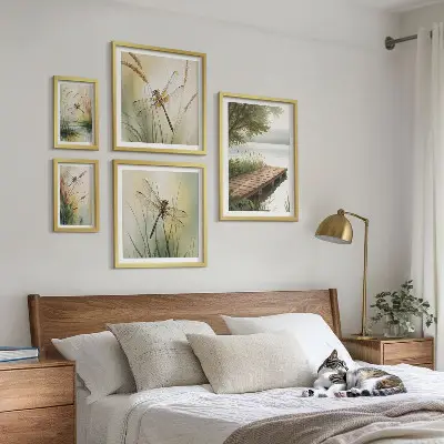 Bilderset Friedliche Libellenlandschaften fürs Sofa