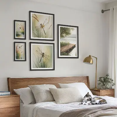 Bilderset Friedliche Libellenlandschaften fürs Sofa
