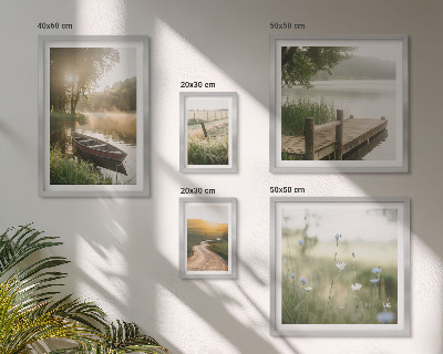 Bildergalerie-set für die wand Ruhige Landschaften aus grünem Wasser