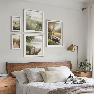 Bildergalerie-set für die wand Ruhige Landschaften aus grünem Wasser