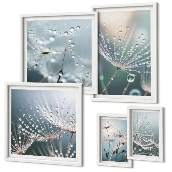 Bildergalerie-Set für die Wand minimalistische Pflanzenmotive
