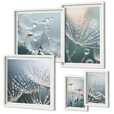 Bildergalerie-Set für die Wand minimalistische Pflanzenmotive