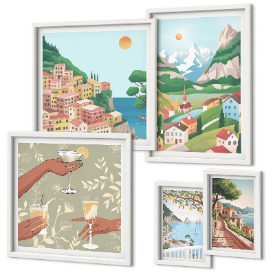 Modernes wandbilder-set Reizvolle Landschaften zum Entspannen
